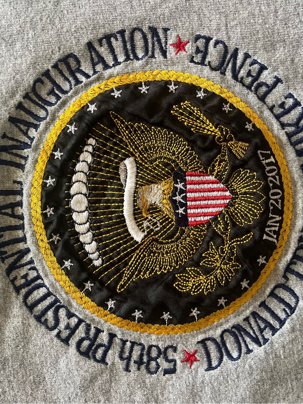 Trump Pence 2017 Presidential Inauguration Embroidered Tee